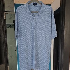 Peter Millar Blue Golf Polo